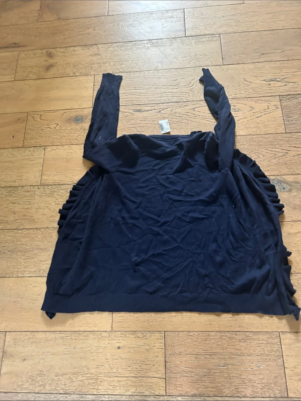 The Children's Place Navy Ruffle-Front Cardigan
